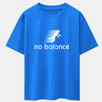 No Balance Print Drop Shoulder Oversize T-Shirt