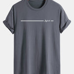 Regular Fit Stylish Stripe Print Cotton T-Shirt