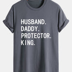 Regular Fit Men Slogan Print Cotton T-Shirt