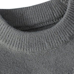 Color Block Fringe Patchwork Crew Neck Sweater