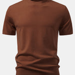 Solid Knitted Sweater T-Shirt