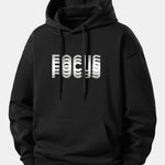 Focus Print Relax Fit Hoodie