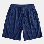 Striped Terry Cuban Shorts