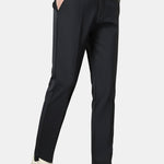 Warm Fleece-Lined Slim Fit Tapered Trousers
