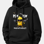 PEW PEW MADAFAKAS Chicken Print Relax Fit Hoodie