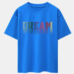 Dream Pixel Gradient Print Drop Shoulder Oversize T-Shirt
