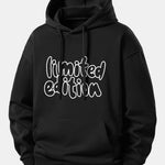 Limited Edition Print Relax Fit Hoodie