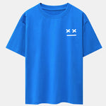 Facial Expression Print Drop Shoulder Oversize T-Shirt