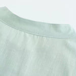 Men's Long-sleeve Half Placket Stand Collar Shirt