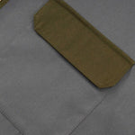 Men's Color Block Patchwork Casual Button-Down Long Sleeve Shirt