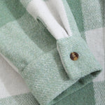 Men's plaid Wool Blend long-sleeved shirt basic base T-shirt casual sweatpants three-piece set