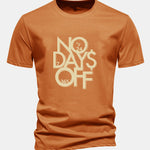 Regular Fit Slogan Print Cotton T-Shirt