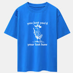 Cowboy Goose Print Drop Shoulder Oversize T-Shirt