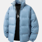 Reversible Paisley Puffer Coat