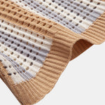 Stripe Eyelet Crochet Shirt