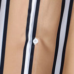 Men's Striped Print Button Casual Short Sleeve Shirt
