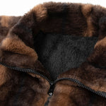 Faux Fur Zipper Jacket