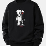 Robot Bear Print Relax Fit Sweatshirt