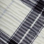 Men's Pleated Plush Plaid Long Sleeve Shirt
