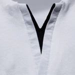 Men's Solid Color Henley V-Neck Long Sleeve Casual T-Shirt