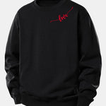 Love Print Relax Fit Sweatshirt