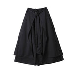Multi-layered Fake Two-piece Wide-leg Culottes