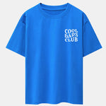 Cool Dads Club Print Drop Shoulder Oversize T-Shirt