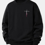 Faith Print Relax Fit Sweatshirt