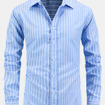 Long Sleeve Stripe Button Up Shirt
