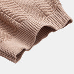 Textured Knitted V Neck T-Shirt