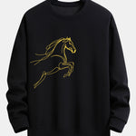 Year of the Horse Graphic Relax Fit Sweatshirt