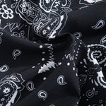 Paisley Print Button Up Shirt & Drawstring Swim Shorts