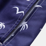 Regular Fit Seagull Print Cotton T-Shirt & Palm Tree Seagull Print Swim Shorts