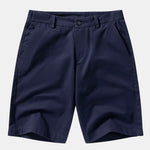Texture Contrast Knitted V Neck Polo Shirt & Cotton Chino Shorts