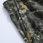 Forest Camo Print Drawstring Shorts
