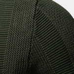 Stripe Hollow Knit V Neck Polo Shirt