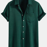 Stripe Jacquard Button Up Shirt