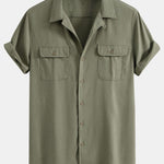 Linen Cuban Shirt With Pockets