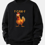 Rooster Print Relax Fit Sweatshirt