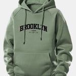 Brooklyn Print Drawstring Hoodie
