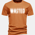 Regular Fit Wasted Print Cotton T-Shirt