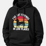 Dog Slogan Print Relax Fit Hoodie