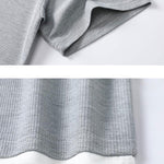 Relax Fit 2 In 1 Notched Collar Waffle T-Shirt
