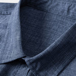 Textured Button Up Shirt With Two Pockets