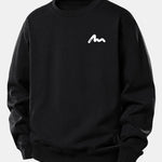 Letter Print Relax Fit Sweatshirt