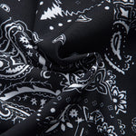 Paisley Print Button Up Shirt & Drawstring Swim Shorts