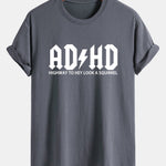 Regular Fit ADHD Print Cotton T-Shirt