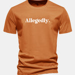 Regular Fit Allegedly Print Cotton T-Shirt