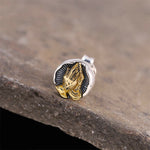 Buddha Stones 925 Sterling Silver Namaste Equality Stud Earrings