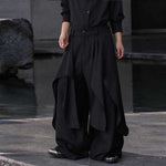 Irregular Slanted Placket Shirt and Trousers Two-piece set